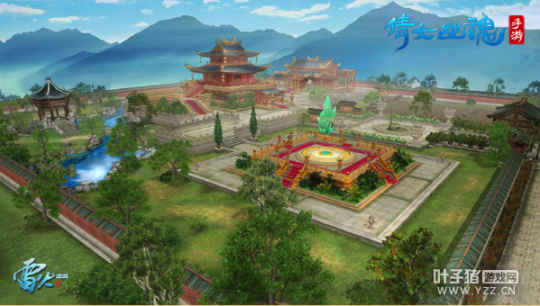 图5：端游家园场景恢宏浩大